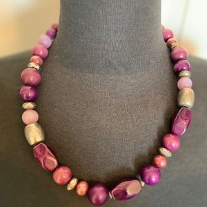 Purple Beaded Necklace